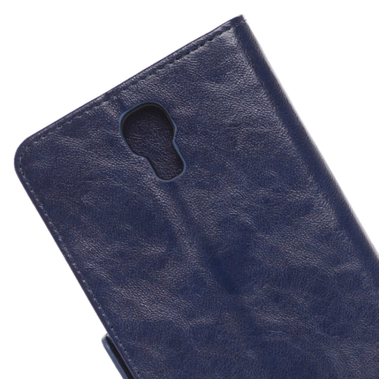 Oil Skin Texture Horizontal Flip Leather Case with Card Slots & Wallet & Holder for Galaxy Mega 2 / G750F