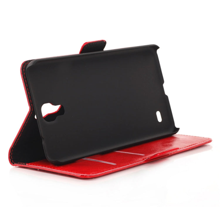 Oil Skin Texture Horizontal Flip Leather Case with Card Slots & Wallet & Holder for Galaxy Mega 2 / G750F