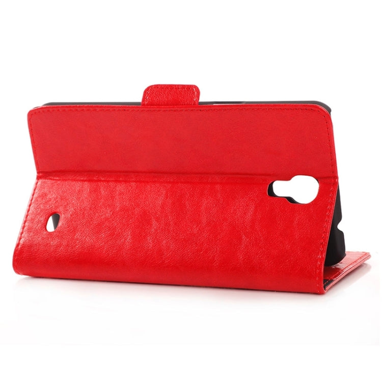 Oil Skin Texture Horizontal Flip Leather Case with Card Slots & Wallet & Holder for Galaxy Mega 2 / G750F
