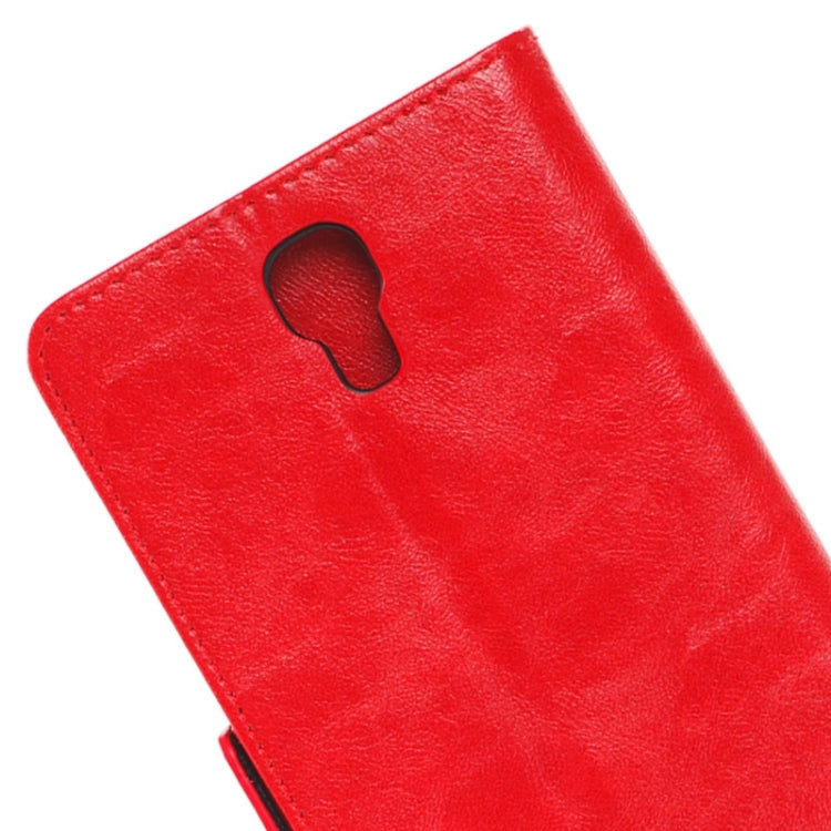 Oil Skin Texture Horizontal Flip Leather Case with Card Slots & Wallet & Holder for Galaxy Mega 2 / G750F