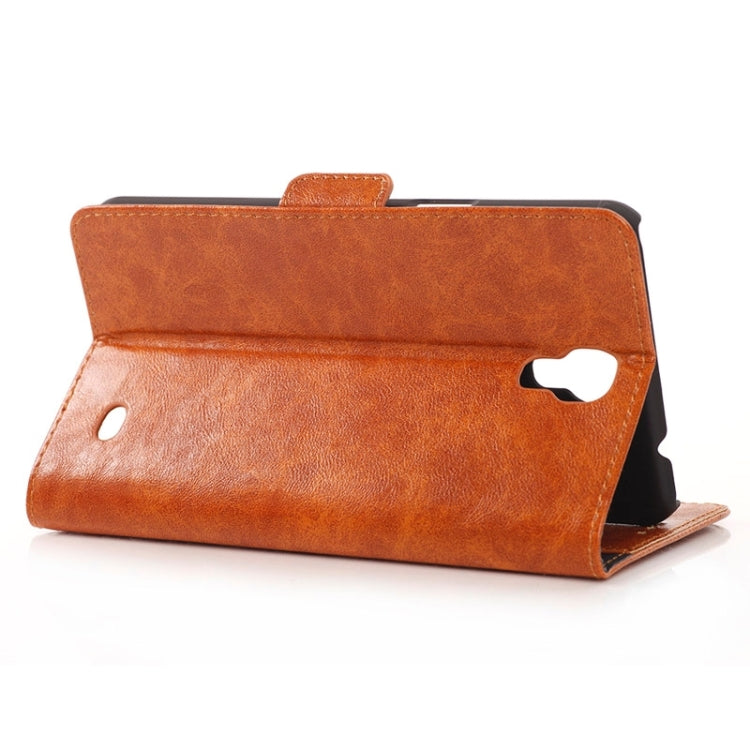 Oil Skin Texture Horizontal Flip Leather Case with Card Slots & Wallet & Holder for Galaxy Mega 2 / G750F