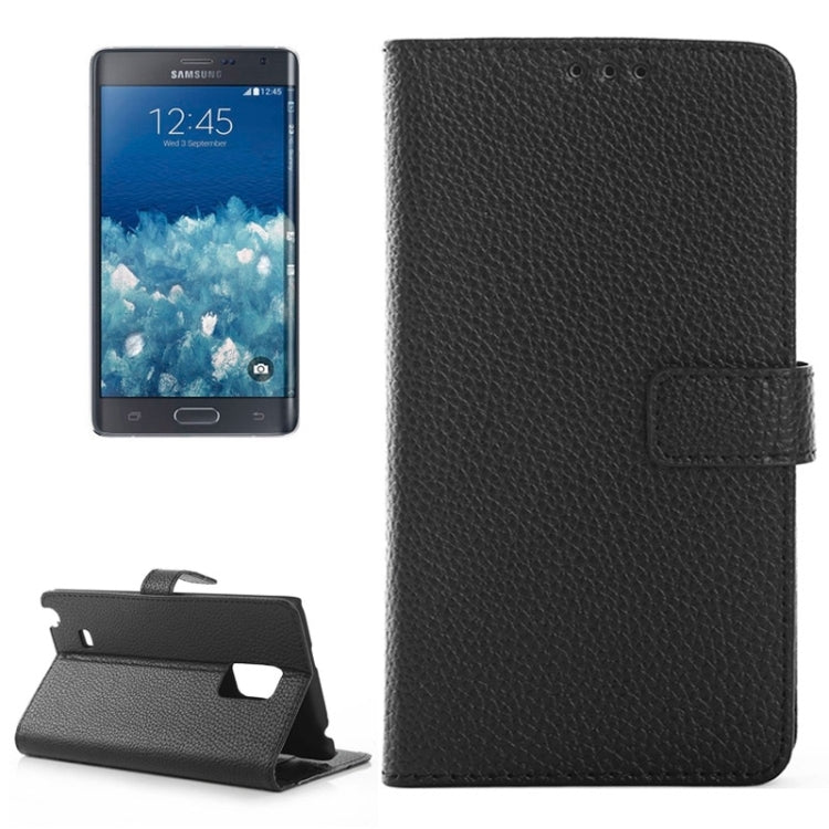 Litchi Texture Horizontal Flip Magnetic Buckle Leather Case with Card Slots & Wallet & Holder for Galaxy Note Edge / N915F