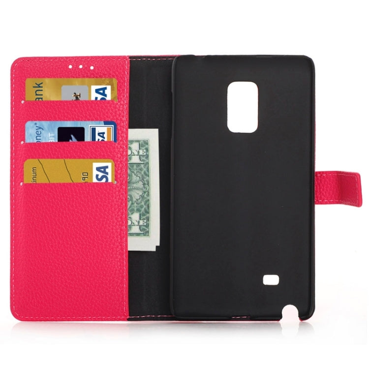 Litchi Texture Horizontal Flip Magnetic Buckle Leather Case with Card Slots & Wallet & Holder for Galaxy Note Edge / N915F