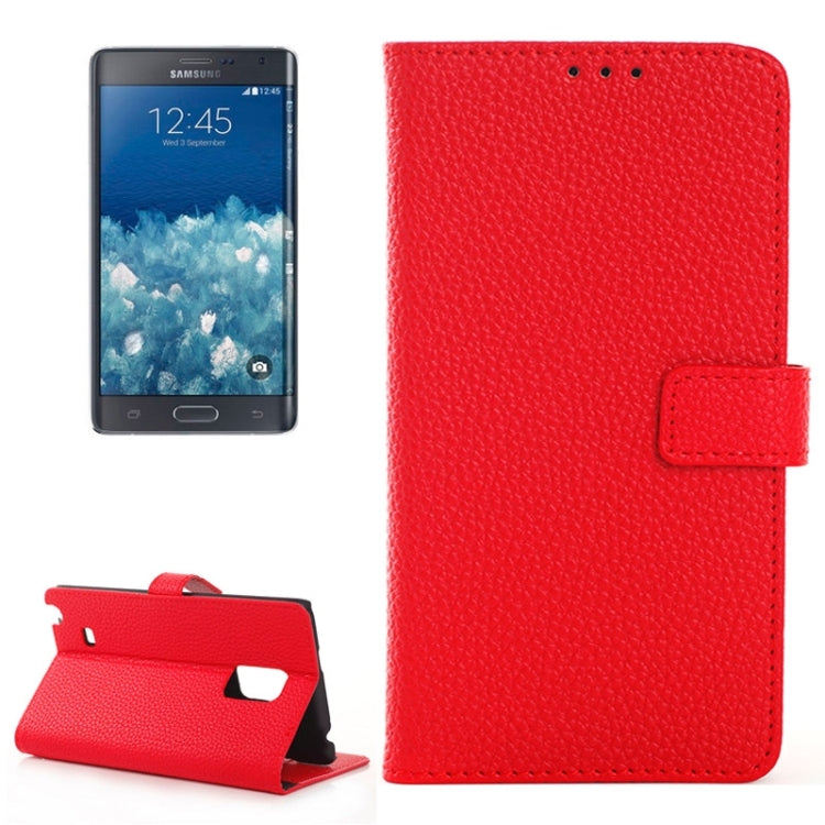 Litchi Texture Horizontal Flip Magnetic Buckle Leather Case with Card Slots & Wallet & Holder for Galaxy Note Edge / N915F