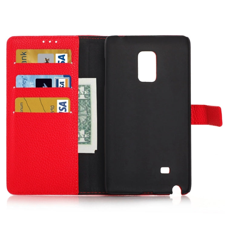 Litchi Texture Horizontal Flip Magnetic Buckle Leather Case with Card Slots & Wallet & Holder for Galaxy Note Edge / N915F