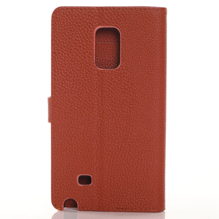 Litchi Texture Horizontal Flip Magnetic Buckle Leather Case with Card Slots & Wallet & Holder for Galaxy Note Edge / N915F