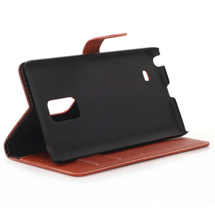 Litchi Texture Horizontal Flip Magnetic Buckle Leather Case with Card Slots & Wallet & Holder for Galaxy Note Edge / N915F