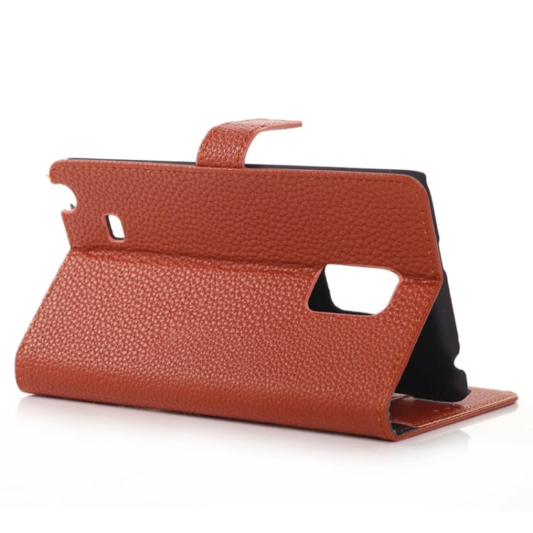 Litchi Texture Horizontal Flip Magnetic Buckle Leather Case with Card Slots & Wallet & Holder for Galaxy Note Edge / N915F