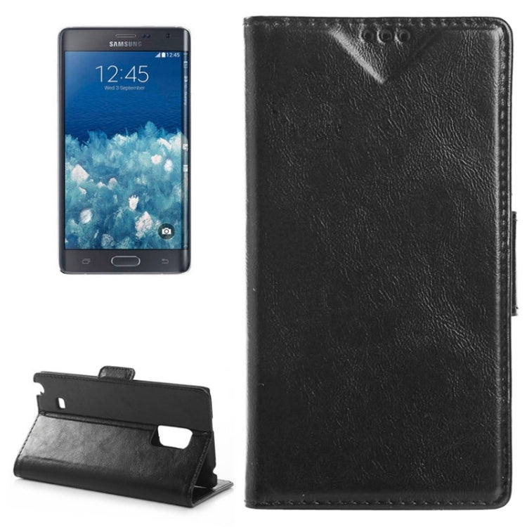 Oil Skin Texture Horizontal Flip Leather Case with Card Slots & Wallet & Holder for Galaxy Note Edge / N915F