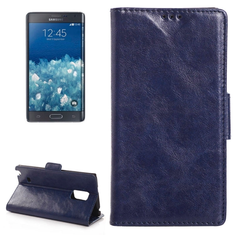 Oil Skin Texture Horizontal Flip Leather Case with Card Slots & Wallet & Holder for Galaxy Note Edge / N915F