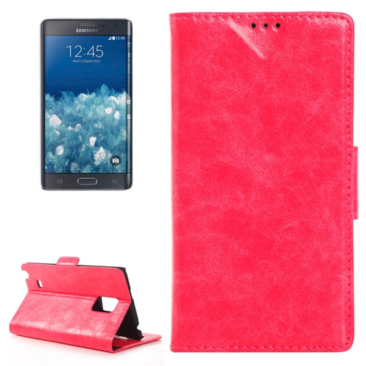 Oil Skin Texture Horizontal Flip Leather Case with Card Slots & Wallet & Holder for Galaxy Note Edge / N915F