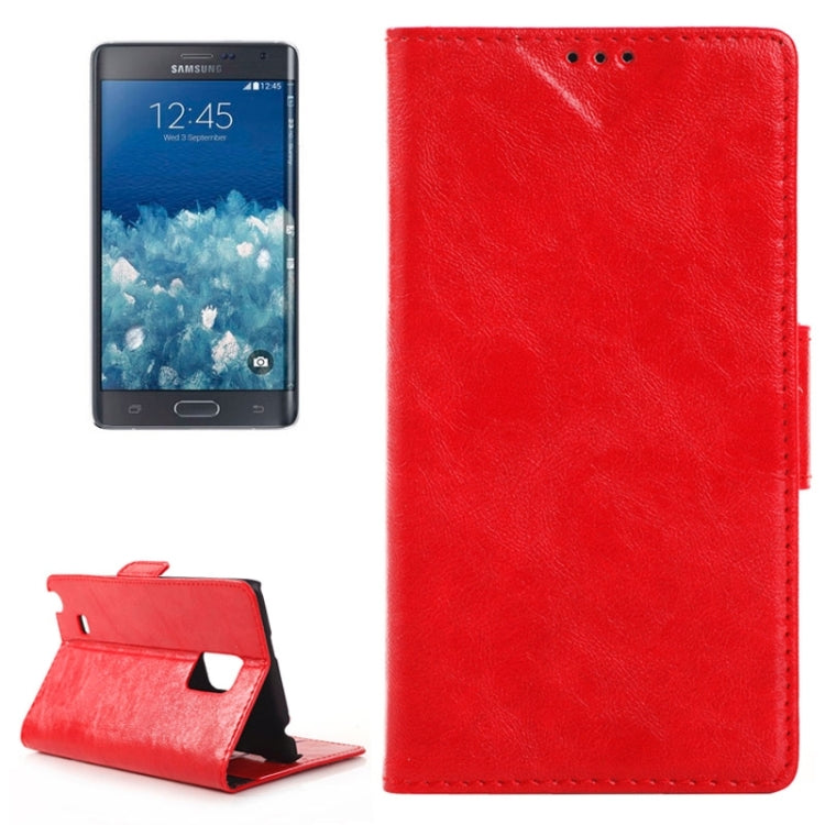Oil Skin Texture Horizontal Flip Leather Case with Card Slots & Wallet & Holder for Galaxy Note Edge / N915F