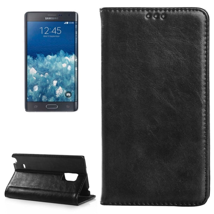 Crazy Horse Texture Horizontal Flip PU Leather Case with Card Slots & Holder for Galaxy Note Edge / N915F