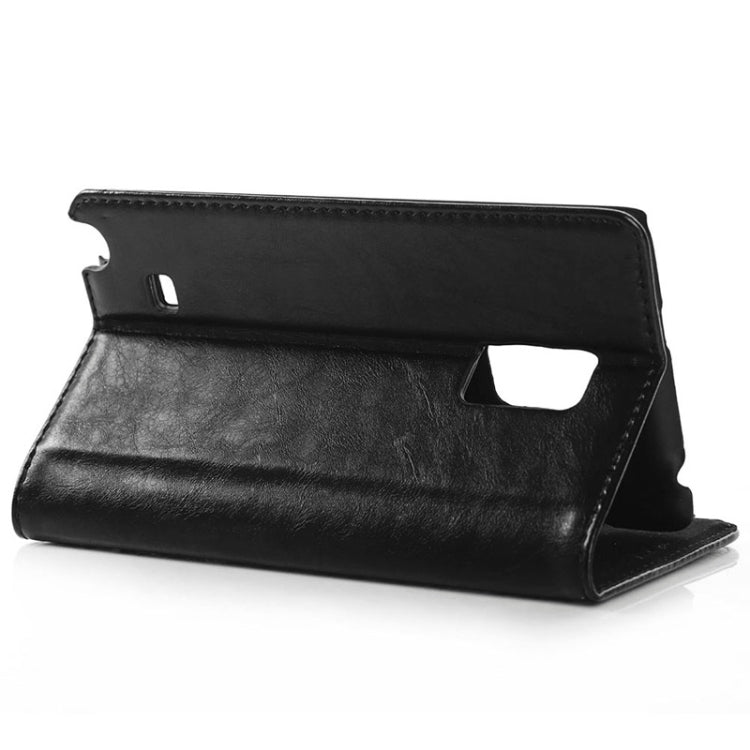 Crazy Horse Texture Horizontal Flip PU Leather Case with Card Slots & Holder for Galaxy Note Edge / N915F