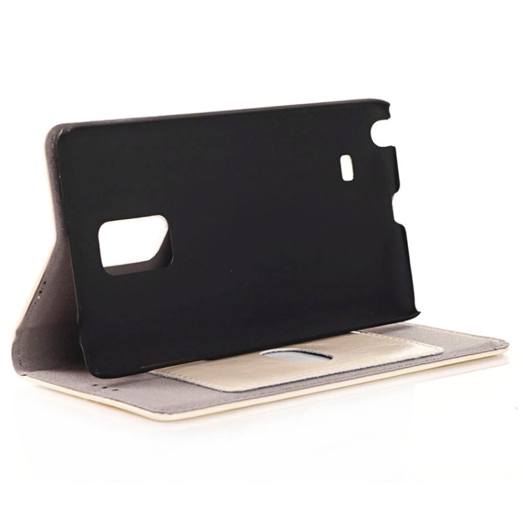 Crazy Horse Texture Horizontal Flip PU Leather Case with Card Slots & Holder for Galaxy Note Edge / N915F