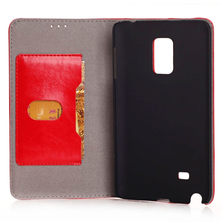 Crazy Horse Texture Horizontal Flip PU Leather Case with Card Slots & Holder for Galaxy Note Edge / N915F