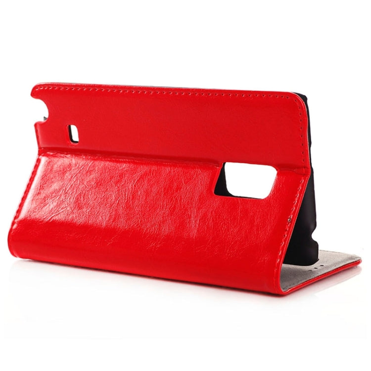 Crazy Horse Texture Horizontal Flip PU Leather Case with Card Slots & Holder for Galaxy Note Edge / N915F