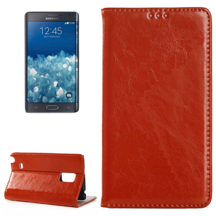 Crazy Horse Texture Horizontal Flip PU Leather Case with Card Slots & Holder for Galaxy Note Edge / N915F