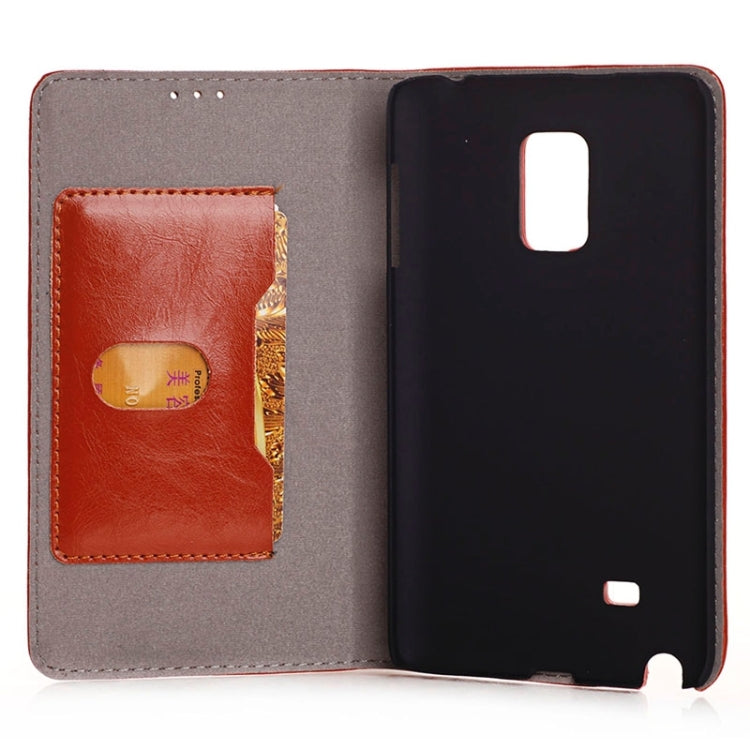 Crazy Horse Texture Horizontal Flip PU Leather Case with Card Slots & Holder for Galaxy Note Edge / N915F