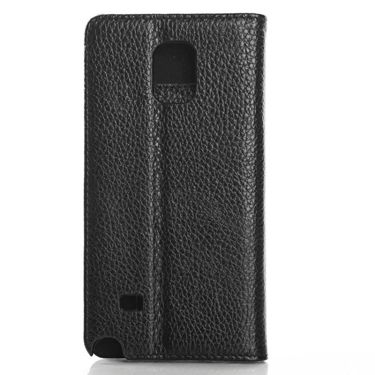Litchi Texture Horizontal Flip PU Leather Case with Card Slots & Holder for Galaxy Note Edge / N915F