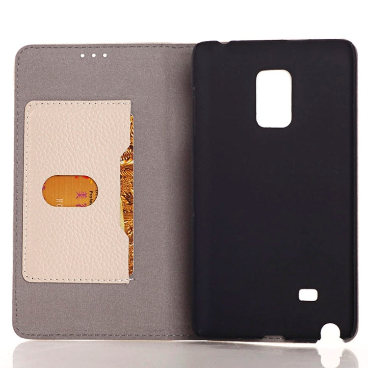 Litchi Texture Horizontal Flip PU Leather Case with Card Slots & Holder for Galaxy Note Edge / N915F