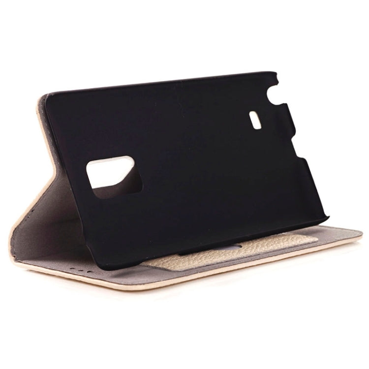 Litchi Texture Horizontal Flip PU Leather Case with Card Slots & Holder for Galaxy Note Edge / N915F