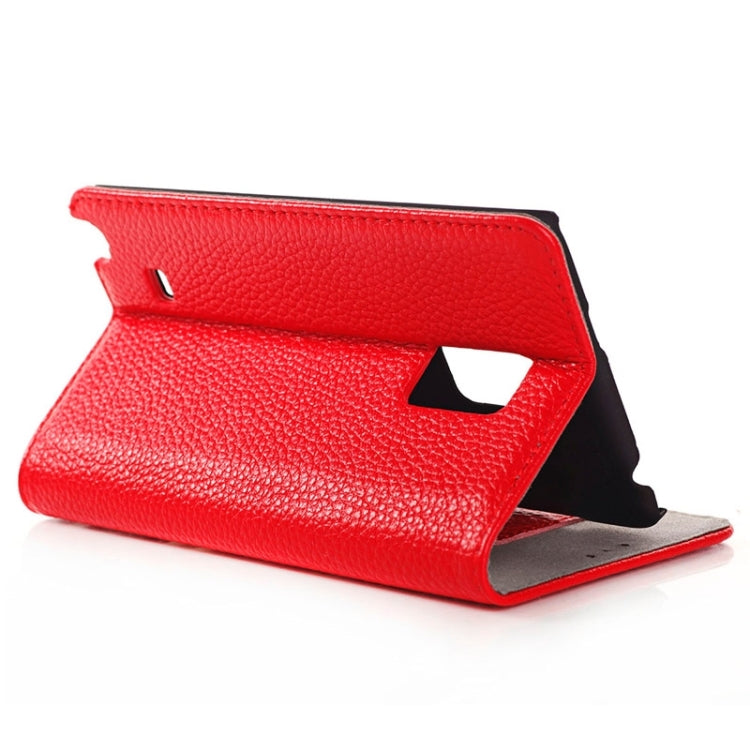 Litchi Texture Horizontal Flip PU Leather Case with Card Slots & Holder for Galaxy Note Edge / N915F