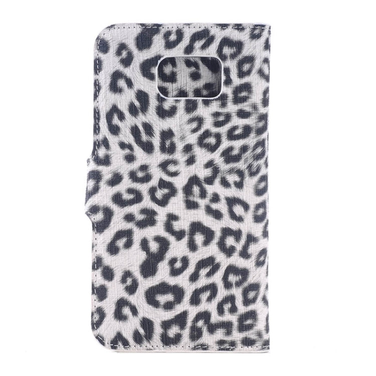 For Galaxy S6 / G920 Leopard Texture Horizontal Flip Magnetic Buckle Leather Case with Card Slots & Wallet & Holder