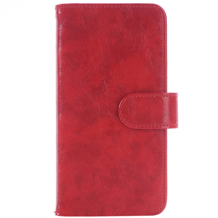 For Galaxy S6 / G920 Oil Skin Texture Horizontal Flip Magnetic Buckle Leather Case with 3 Page Card Slots & Wallet & Holder