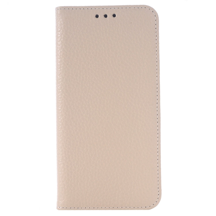 For Galaxy S6 / G920 Litchi Texture Horizontal Flip Genuine Leather Case with Card Slots & Holder