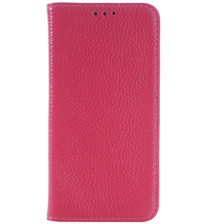 For Galaxy S6 / G920 Litchi Texture Horizontal Flip Genuine Leather Case with Card Slots & Holder