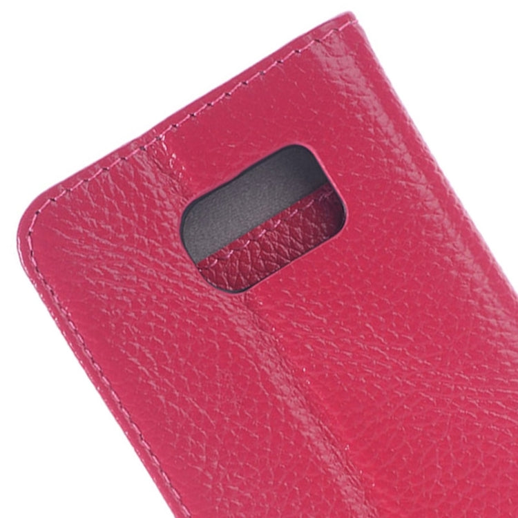 For Galaxy S6 / G920 Litchi Texture Horizontal Flip Genuine Leather Case with Card Slots & Holder