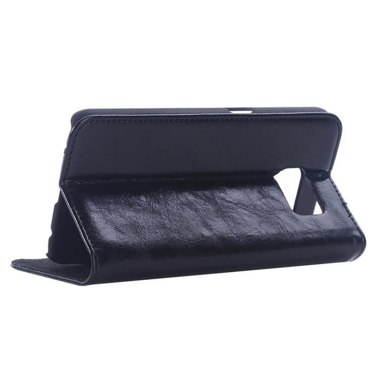 For Galaxy S6 / G920 Oil Skin Texture Horizontal Flip Genuine Leather Case with Card Slots & Holder