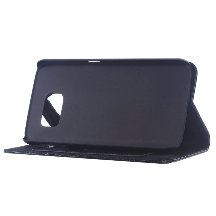 For Galaxy S6 / G920 Oil Skin Texture Horizontal Flip Genuine Leather Case with Card Slots & Holder