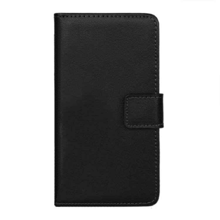 Plain Weave Texture Horizontal Flip Magnetic Buckle Genuine Split Leather Case with Card Slots & Wallet & Holder for Galaxy A3 / A300