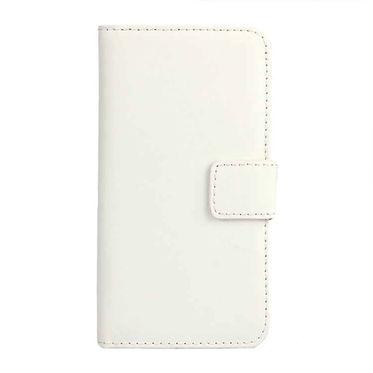 Plain Weave Texture Horizontal Flip Magnetic Buckle Genuine Split Leather Case with Card Slots & Wallet & Holder for Galaxy A3 / A300