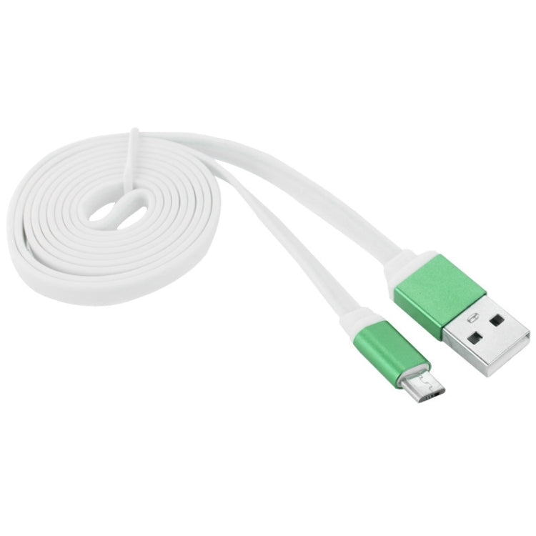 Micro USB 5 Pin to USB Port Noodle Style Lithium Alloy Shell Data / Charging Cable, Length: 1m