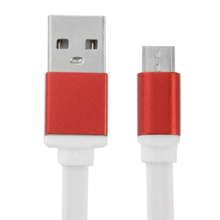 Micro USB 5 Pin to USB Port Noodle Style Lithium Alloy Shell Data / Charging Cable, Length: 1m
