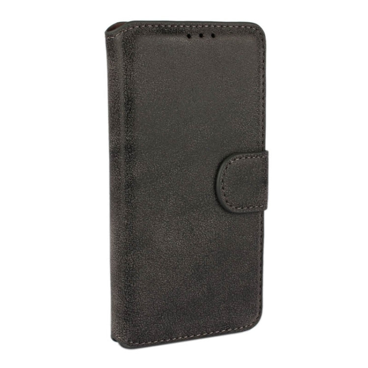 For Galaxy S6 Edge Frosted Texture Horizontal Flip Leather Case with Card Slots & Wallet & Holder