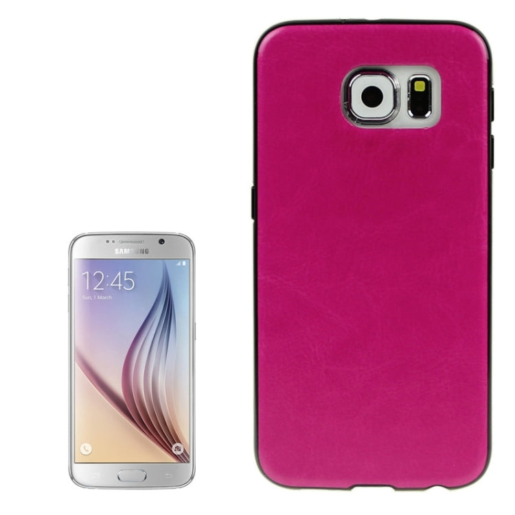 ENKAY for Galaxy S6 / G920 Crazy Horse Texture PU Leather Paste TPU Protective Case