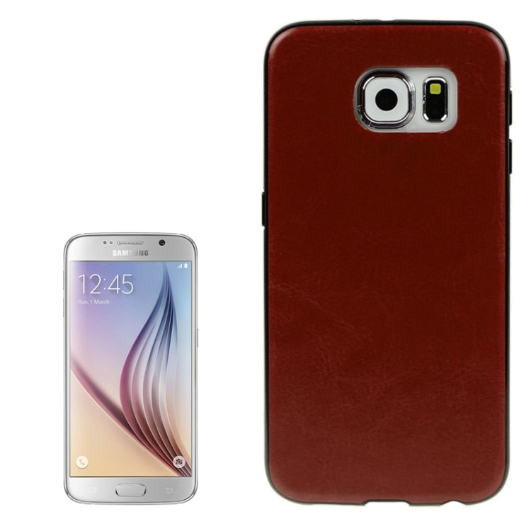 ENKAY for Galaxy S6 / G920 Crazy Horse Texture PU Leather Paste TPU Protective Case