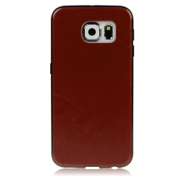 ENKAY for Galaxy S6 / G920 Crazy Horse Texture PU Leather Paste TPU Protective Case