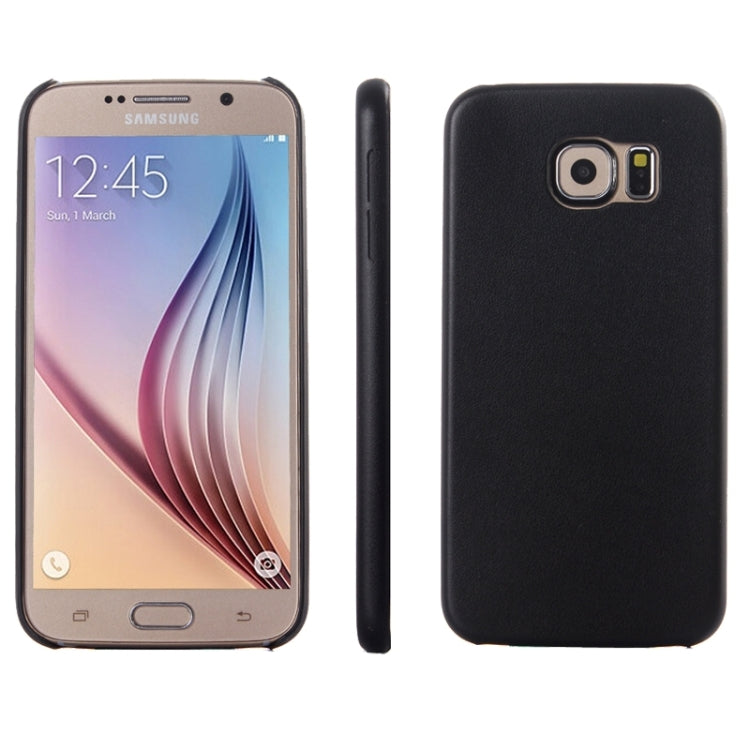 For Galaxy S6 / G920 Ultra-thin Leather Back Shell Protective Case