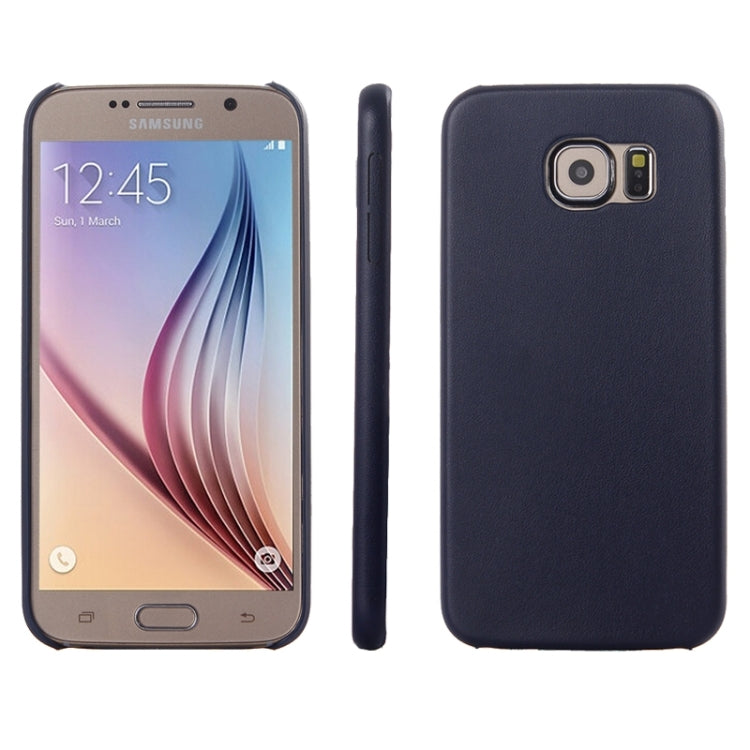 For Galaxy S6 / G920 Ultra-thin Leather Back Shell Protective Case