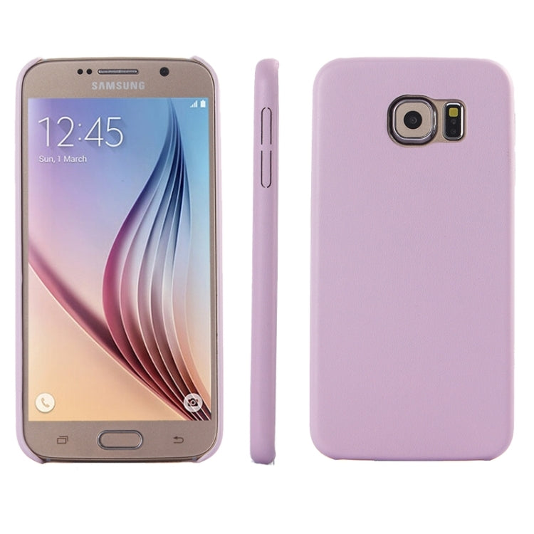 For Galaxy S6 / G920 Ultra-thin Leather Back Shell Protective Case