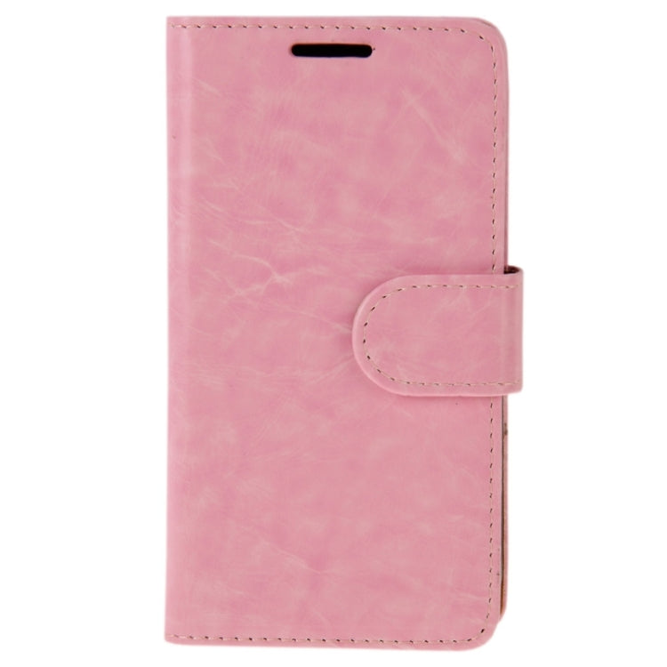 Crazy Horse Texture Leather Case with Holder & Card Slot & Wallet for Galaxy J1