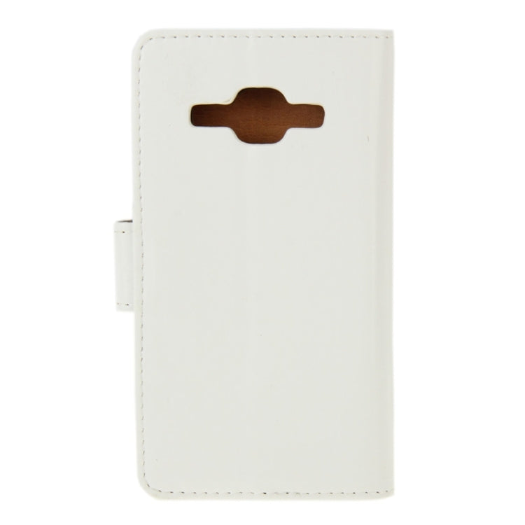 Crazy Horse Texture Leather Case with Holder & Card Slot & Wallet for Galaxy J1