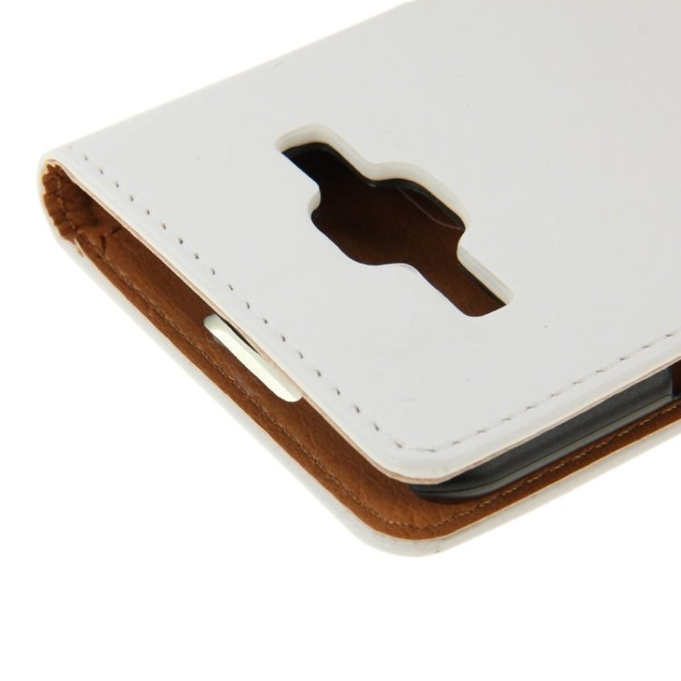 Crazy Horse Texture Leather Case with Holder & Card Slot & Wallet for Galaxy J1
