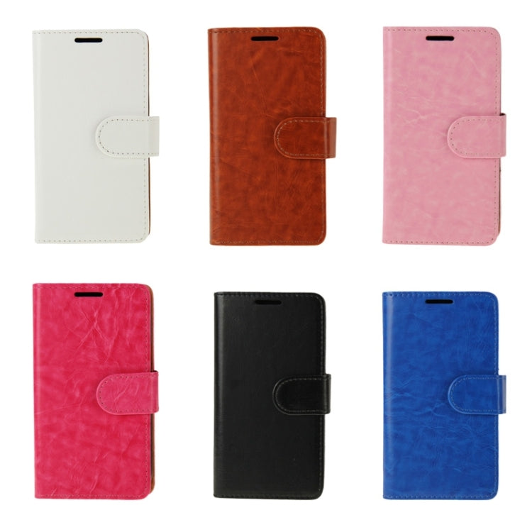 Crazy Horse Texture Leather Case with Holder & Card Slot & Wallet for Galaxy J1