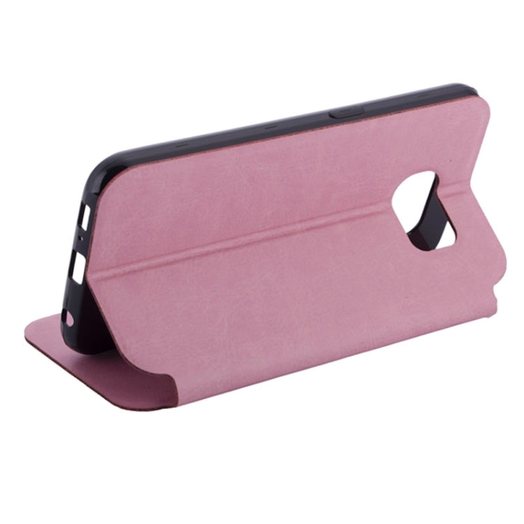 High-Heel Shoe Pattern Leather Case with Card Slots & Holder for Galaxy S6